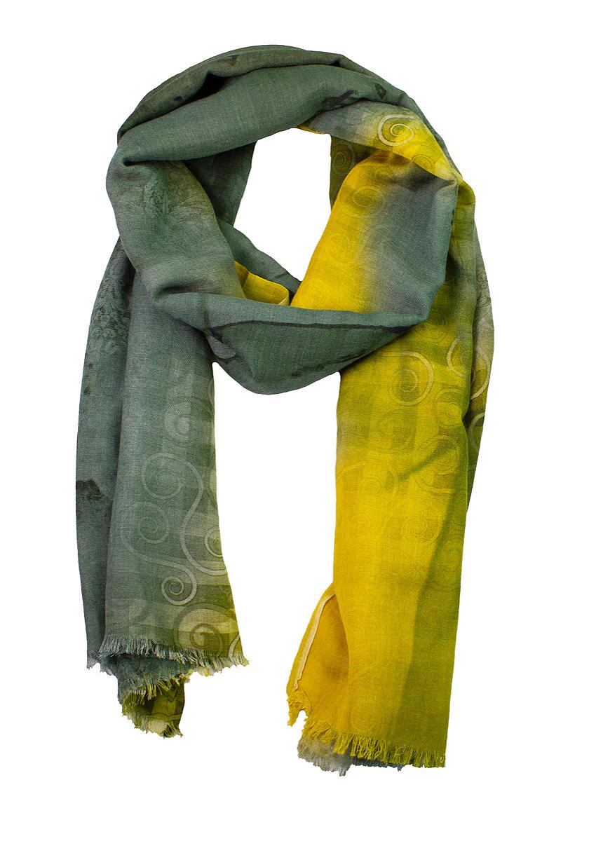 Skjerf gule ruter 60x180