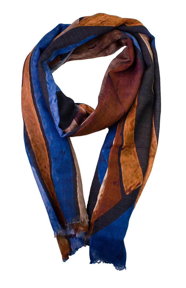 Skjerf vertikal blå 60x180