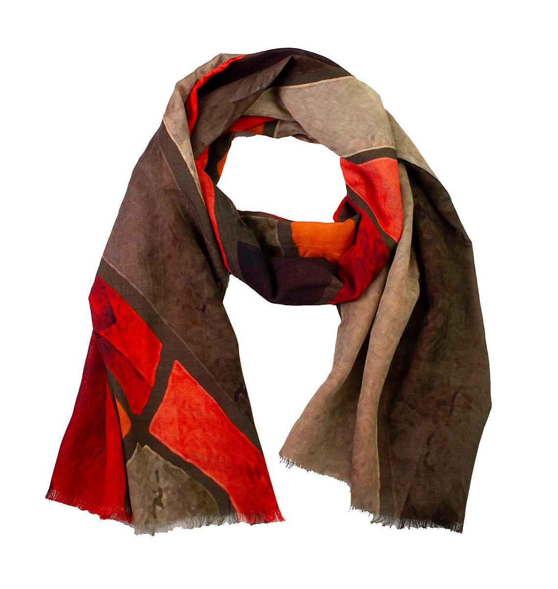 Skjerf vertikal oransje 60x180