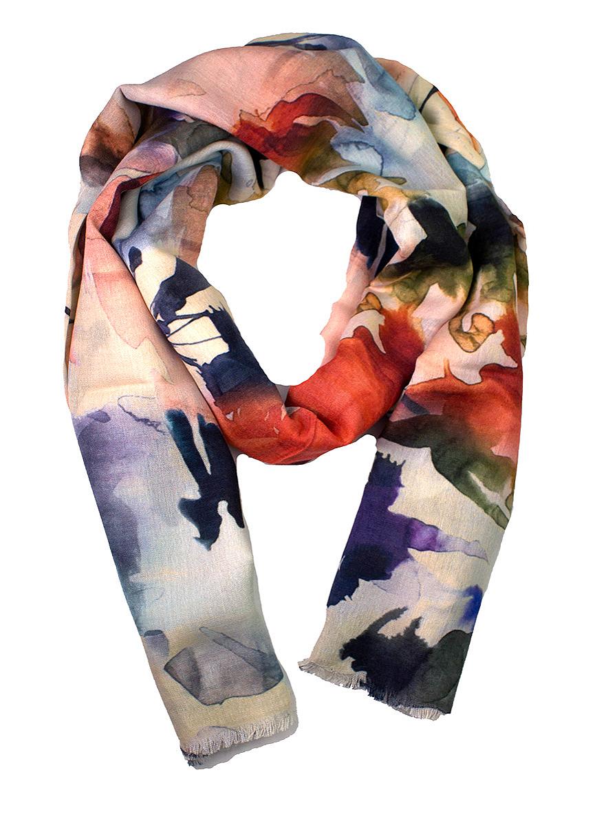 Skjerf blomst 70x180